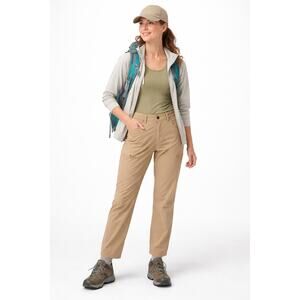 Patagonia Women’s Happy Hike Pants Tan Hiking Outdoor Travel Stretch Size 10